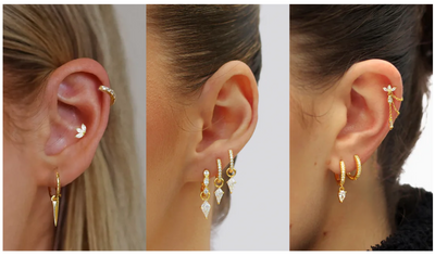 The Ultimate Guide to Styling Your Triple Ear Piercings: From Classic to Edgy Looks