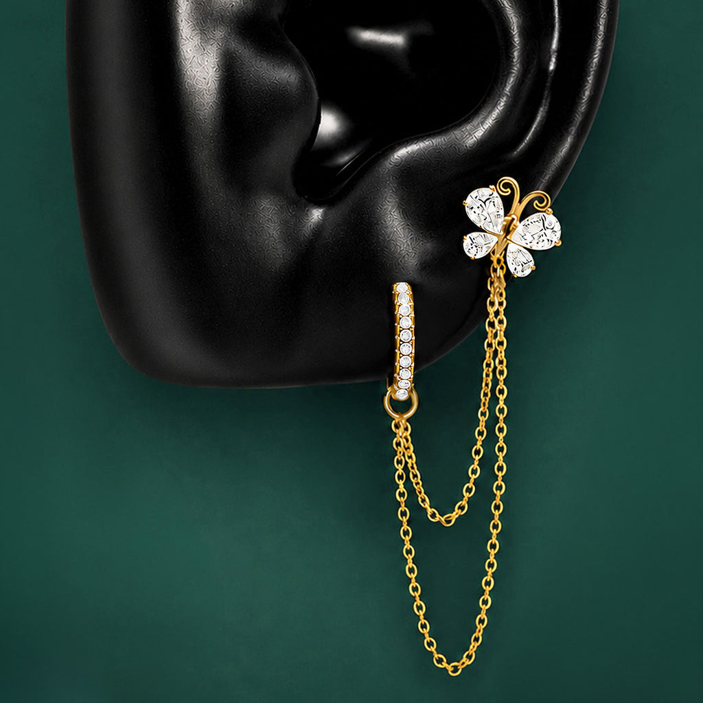 Metamorphosis - Double Piercing - White