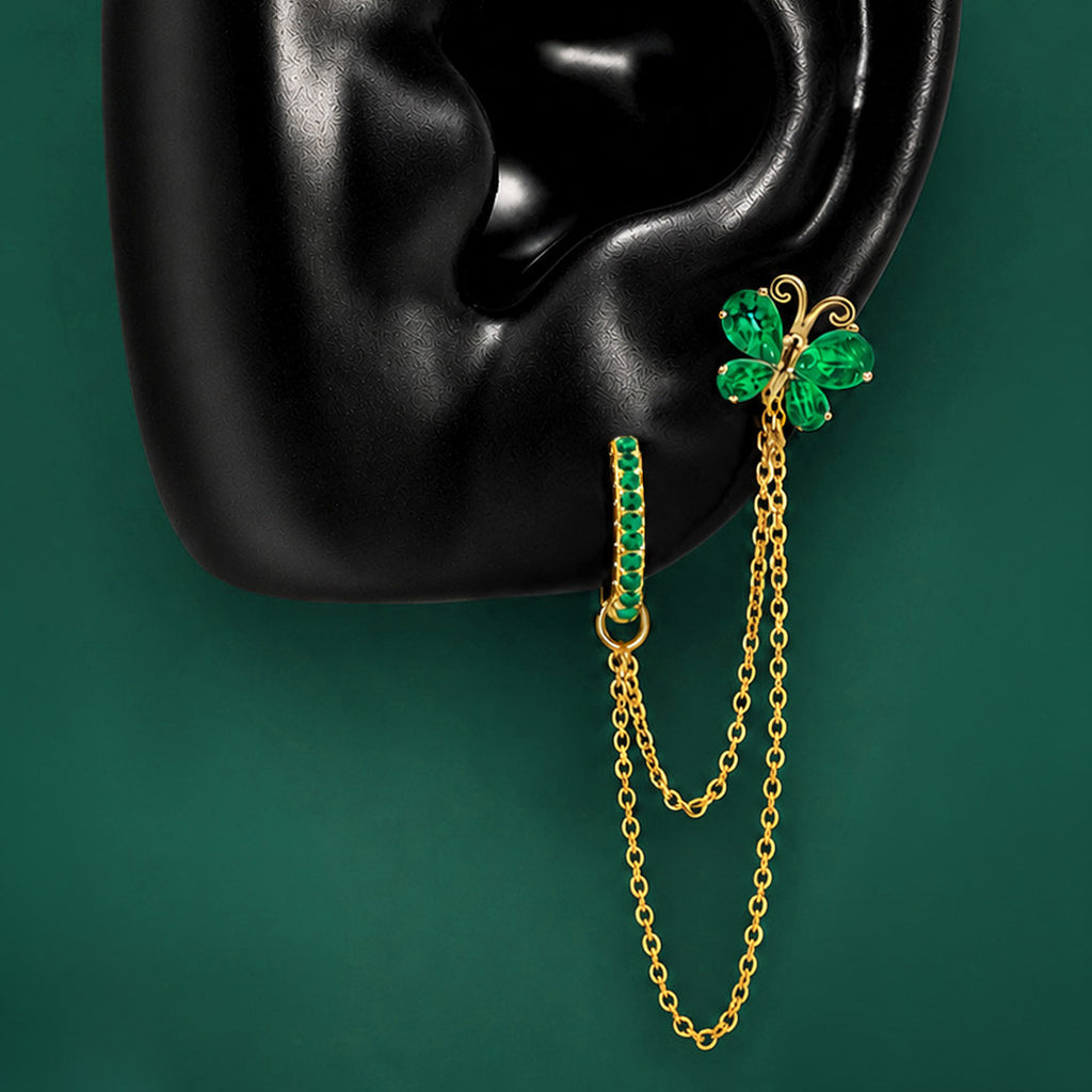 Metamorphosis - Double Piercing - Green