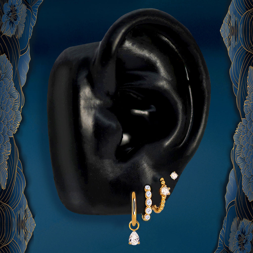 I Am Light - Gold Earring Stacks