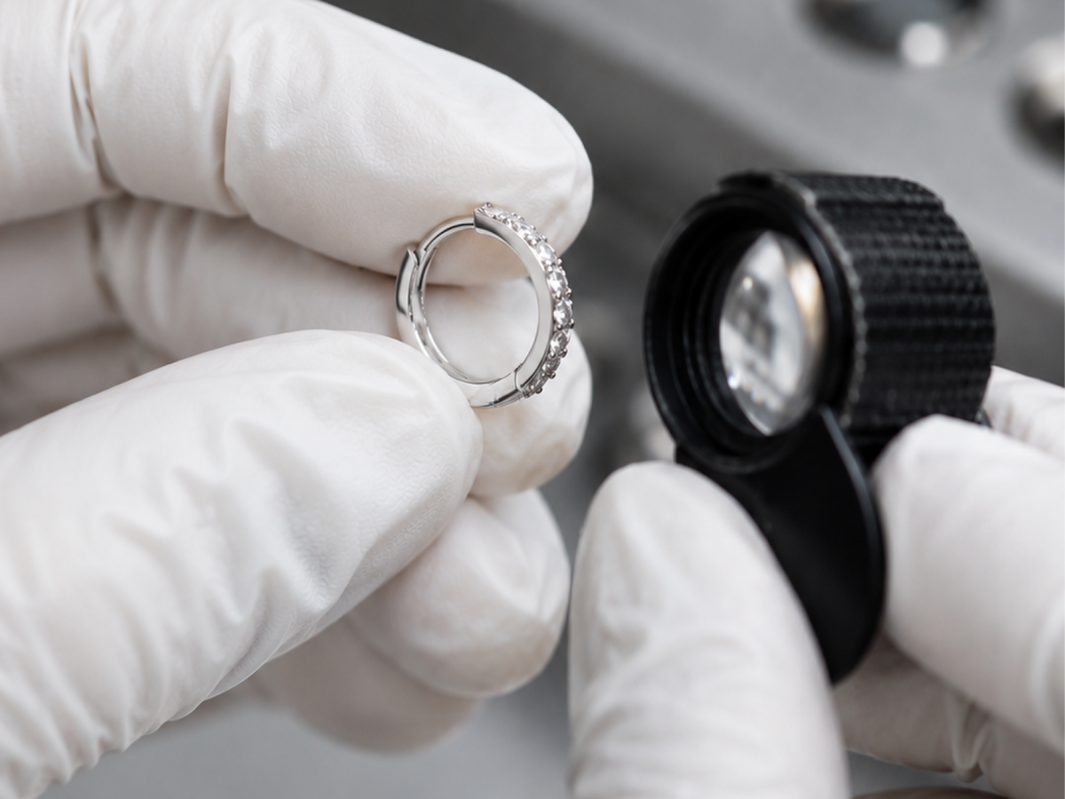 Final inspection under loupe